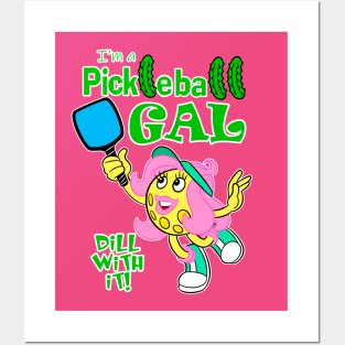 Pickleball Gal Posters and Art